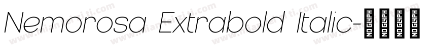 Nemorosa Extrabold Italic字体转换